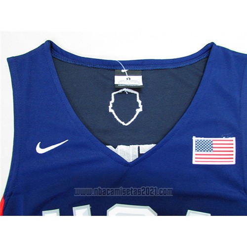 Camiseta USA 2016 Carmelo Anthony #15 Azul